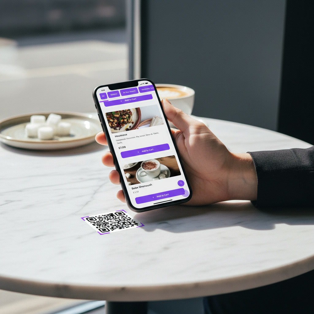Servio QR Ordering demo interface